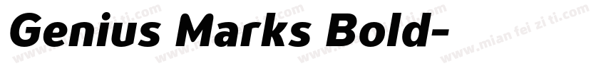 Genius Marks Bold字体转换